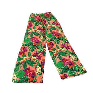 NWT Floral Panama Jack Beach Pants Cropped wide leg XS